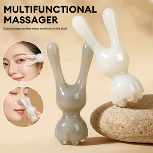 【Roshy】Dụng cụ massage mặt hình thỏ dụng cụ cạo Gua Sha cho mặt sống mũi nâng cơ chăm sóc thư giãn. vùng mắt