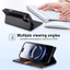 Cho iPhone 17 Pro Max 16 15 14 13 12 11 RFID Chặn Ví Da PU Vỏ Điện Thoại Flip Stand Vỏ Điện Thoại Chống Sốc Vỏ Điện Thoại
