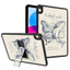 Vỏ cứng Frosted Stand Tuya Black Butterfly cho IPad Mini 4 5 6 7 8 9 10 11 12 A16 A19 A17Pro A17 Pro Air 2 3 4 5 6 7 8 10.9 "10.2" Pro11 Pro12,9 Air M2 M3 M4 M5