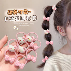 T Tendon Trẻ Em Màu Nơ Thắt Tóc Trẻ Em Bé Dây Buộc Nhỏ Tweet Tweet Dây Buộc Tóc Trẻ Em Đàn Hồi Bền Đầu Dây Buộc 26.4.20