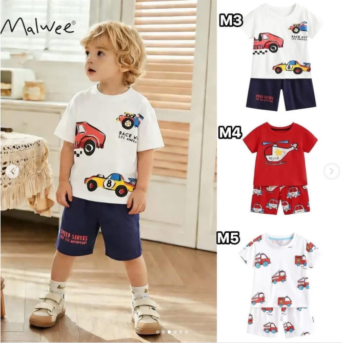 BỘ KID MALWEE BÉ TRAI HOẠT HÌNH NHIỀU MẪU