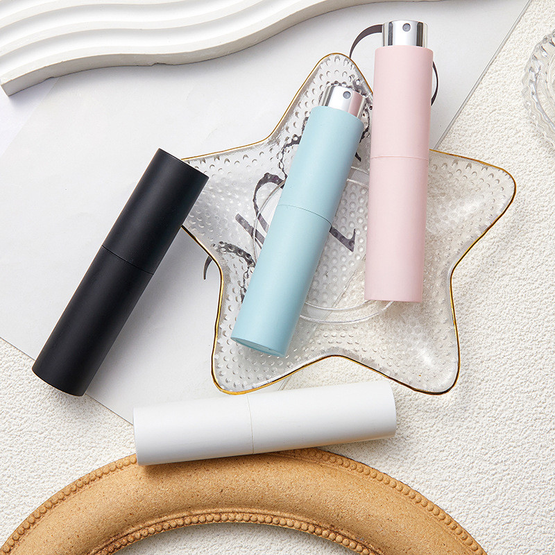 🌤️COD🌤️Chai lọ chiết nước hoa xịt phun sương mini bỏ túi 10ml thủy tinh nhôm tròn tự động.