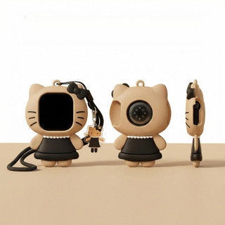 Ốp bảo vệ silicon Hello Kitty màu đen Thích hợp cho iwatch S11 10 9 8 7 ULTRA 6 5 4 SE 3 2 1 Size 38mm 40mm41mm42mm44mm45mm49mm