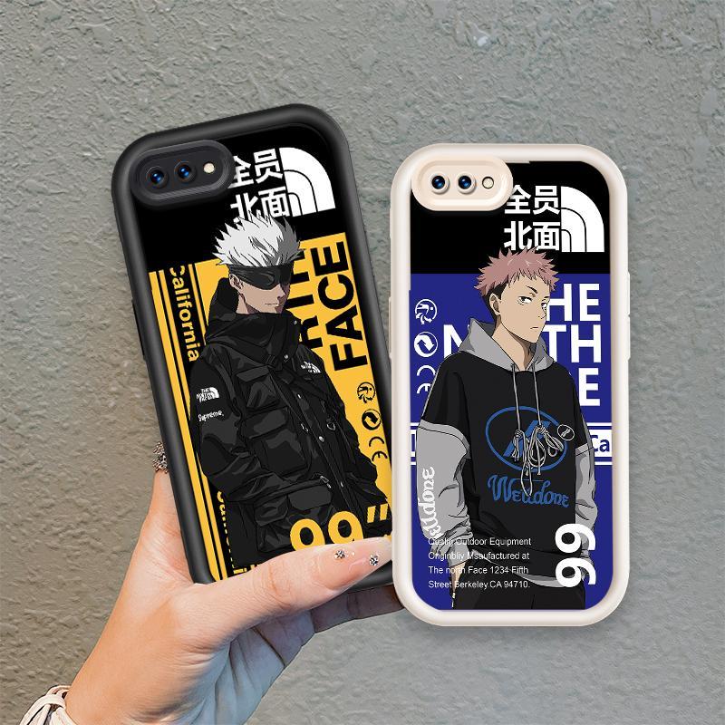 Ốp Lưng Cho OPPO A3S A12E Hoạt Hình Silicon Điện Thoại Thông Minh Mềm TPU Jujutsu Kaisen Anime Mắt Thiên Thần Chống Sốc Ốp Lưng