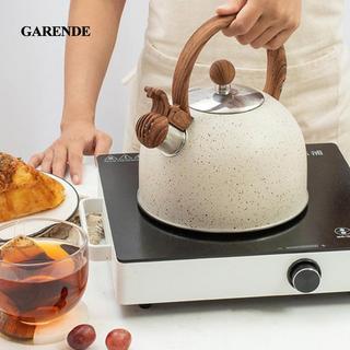 Ấm đun nước còi gia đình bằng thép không gỉ Garende 2.5L Dung tích lớn cho tất cả các bếp Ấm đun nước cắm trại ngoài trời đa năng