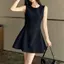 Váy vest chữ A không tay kiểu Pháp Yujie - Style Hepburn