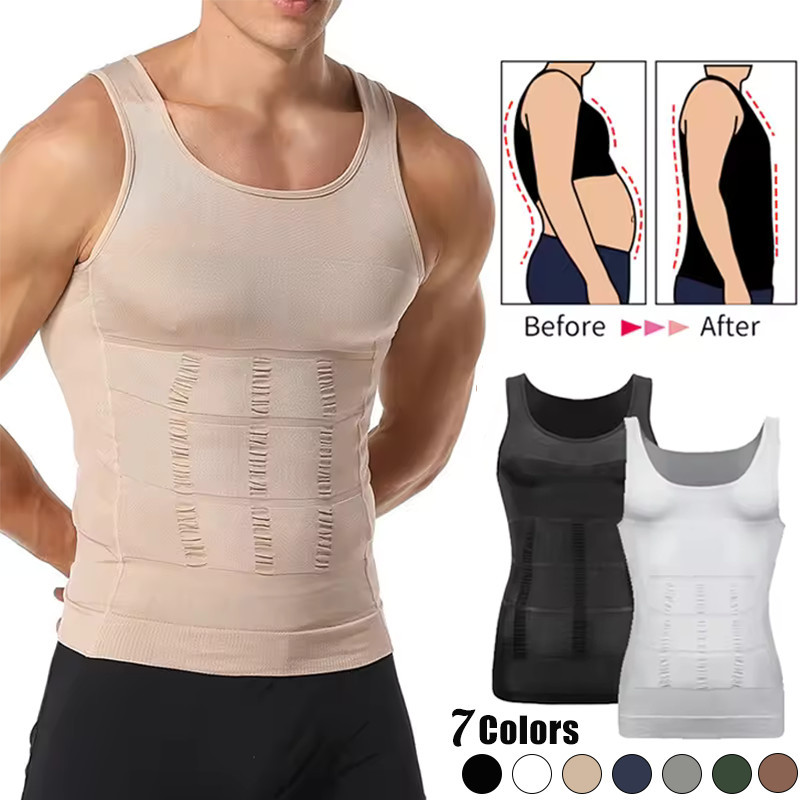 Nam Áo Shapewear Mát Mẻ Cho Tập Luyện và Kiểm Soát Bụng