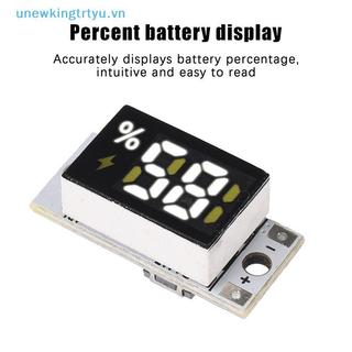 Mô-đun kiểm tra điện áp pin di động Unewtyu cho pin 1S 2S 3S 4S Đèn báo mức chính xác Mini để giám sát nguồn điện DIY VN