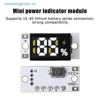 Mô-đun kiểm tra điện áp pin di động Unewtyu cho pin 1S 2S 3S 4S Đèn báo mức chính xác Mini để giám sát nguồn điện DIY VN