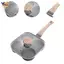 Chảo Trứng Chiên Nồi Trứng Chiên Chống Dính Trứng Skillet Đa Năng Gỗ Hạt Nắp Bao Chảo Omelet Pan Crepe Pancake