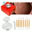 Máy bánh xe gốm điện Mini với công cụ định hình đất sét cho trẻ mới bắt đầu