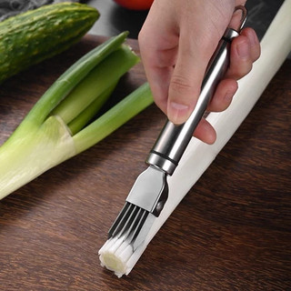 Dao cắt sợi hành, chẻ sợi rau muống, inox không gỉ có nắp đậy lưỡi dao