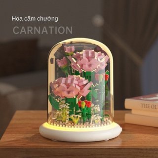 Khối xây dựng hoa sáng tạo Hộp quà tặng đồ chơi ABS Hoa hướng dương trẻ em Thủ công giáo dục