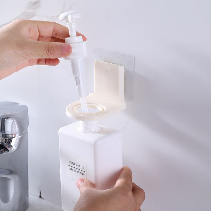 Móc Treo Dầu Gội Đầu, Sữa Tắm Dán Tường Siêu Chắc Tiết Kiệm, Móc Treo Chai Xà Phòng Rửa Tay