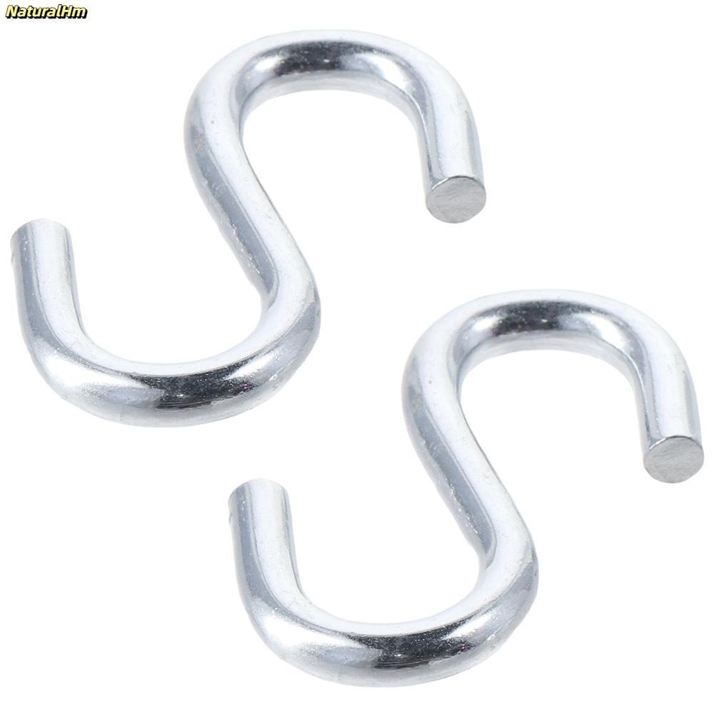[Vận chuyển nhanh] 2 móc S hạng nặng, sức chịu lực: 300 (kg) 70mm / 2,75in 2,75in Võng Swing S Móc, Móc hình chữ S mạ kẽm chống gỉ Bảo quản trần xưởng