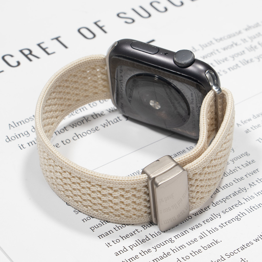 Dây đeo từ tính Nylon tương thích cho Apple Watch Series11 / 10 46 42mm Ultra3 / 2 / 1 49mm 9 7 8 6 5 4 45mm 41 44 40mm