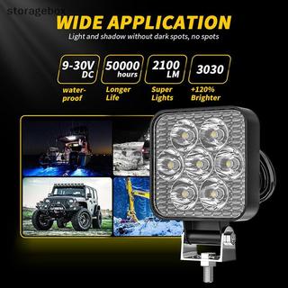 Đèn pha LED 21W 7 bóng cho ô tô/SUV, 9-30V, đèn sương mù, đèn lái xe ban đêm