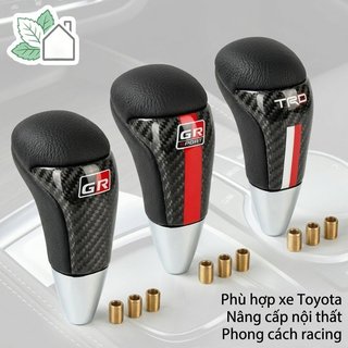 Toyota GR TRD Shift Knob Racing Gear Lever Da Carbon Look Nâng cấp nội thất tự động