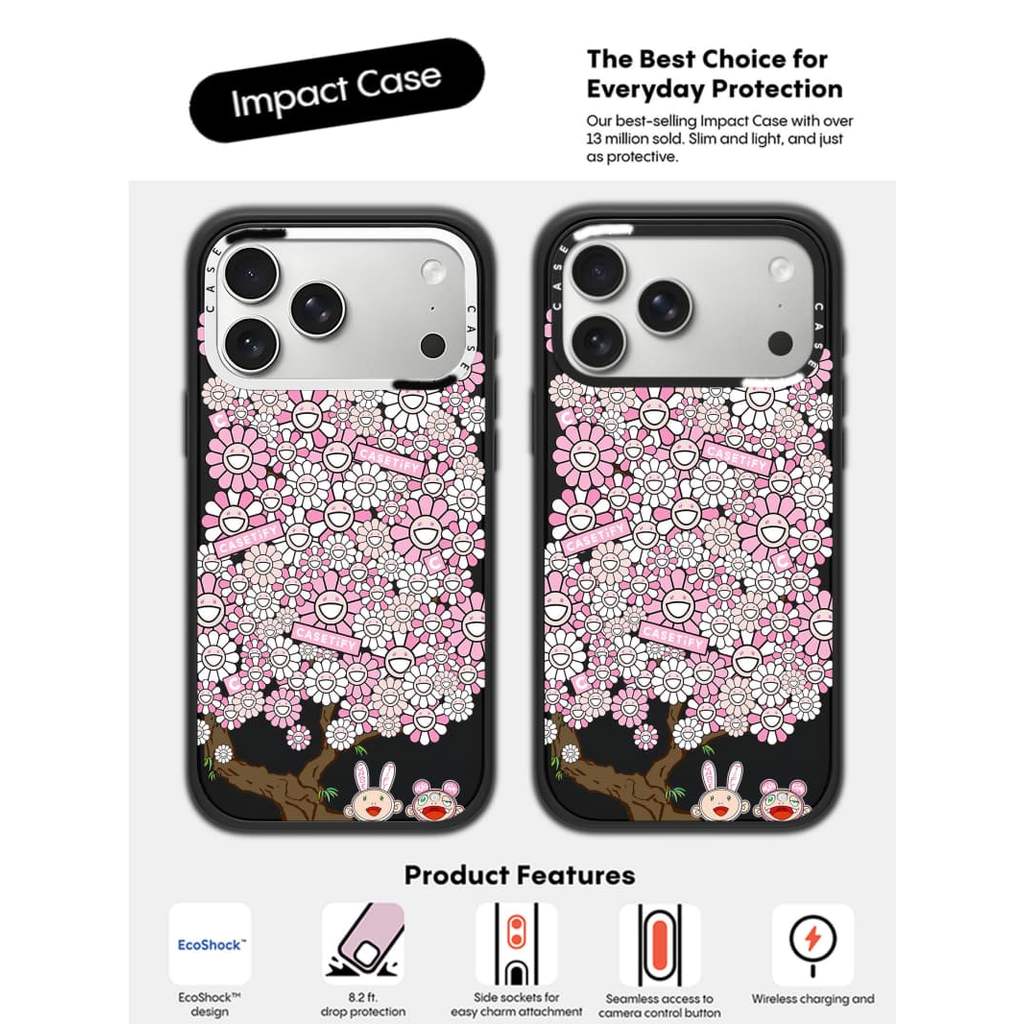 CASECASE X KAIKAI VÀ KIKI HALAMI Ốp lưng máy ảnh màu trắng Phiên bản vòng màu đen mờ cứng hút từ tính Vỏ tác động cho Apple IPhone 13 14 15 16 17 Pro Max Air Plus có hộp