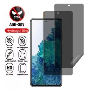 Phim mặt sau bằng sợi Carbon 3in1 cho Xiaomi Poco F8 F7 Pro Ultra Anti-Spy Privacy Soft Hydrogel Film cho Xiaomi Poco F6 F5 F4 F3 Pro X4 GT 5G Mặt sau điện thoại + Bảo vệ màn hình phía trước