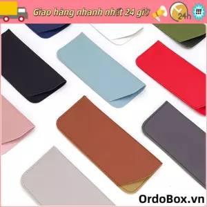 Kính ORDOBOX Kính râm màu tinh khiết Túi đọc sách bằng da PU mềm