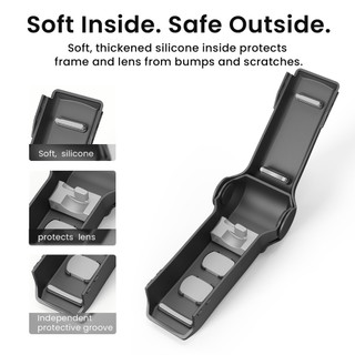 Dành Cho DJI Pocket 4 Vỏ Bảo Vệ Di Động Flip Chống Trầy Xước Vỏ Bảo Vệ Từ Tính Túi 4 Phụ Kiện Camera Thể Thao