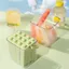 Khuôn Popsicle Cũ JUIC, Khay Đá Thanh Dài Di Động Bằng Silicon, Có Nắp Khuôn Làm Đá Cho Tủ Đông