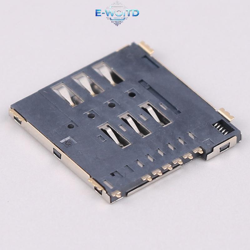 E-WOITD MUP-C792 Oril Đầu nối thẻ SIM Miếng dán tự xuyên 6 + 1 P Khe cắm thẻ SIM Soet E-WOITD