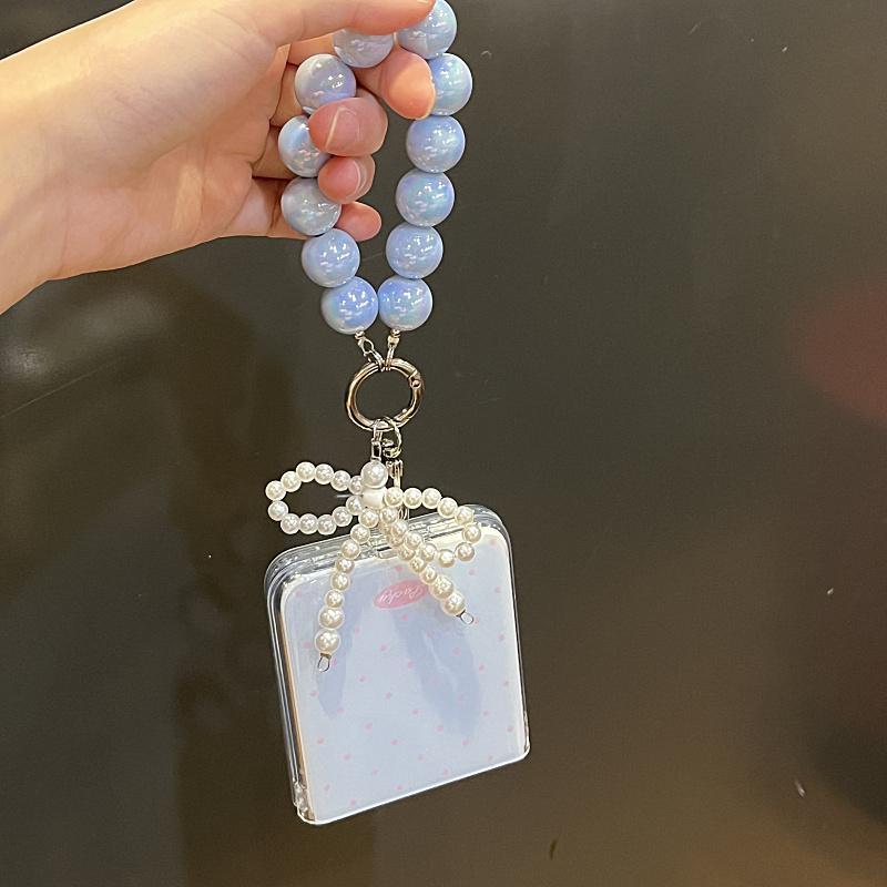Thích hợp cho Samsung Galaxy ZFlip7 ZFlip6 Vỏ điện thoại dây chuyền chấm bi gấp vỏ cứng tương thích với Z Flip 7 6 5 4 3 5G N3 Flip Mix Flip 2protective cover