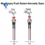 Nút tròn 2 chân BẬT / Tắt Mini 7mm Công tắc nút nhấn tạm thời 12 chiếc Đa điện áp 3V-230V / 1A cho đường sắt