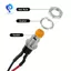 Nút tròn 2 chân BẬT / Tắt Mini 7mm Công tắc nút nhấn tạm thời 12 chiếc Đa điện áp 3V-230V / 1A cho đường sắt