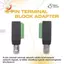 Đầu nối đầu cuối RJ45 Bộ chuyển đổi khối đầu cuối 8 chân không hàn RJ45