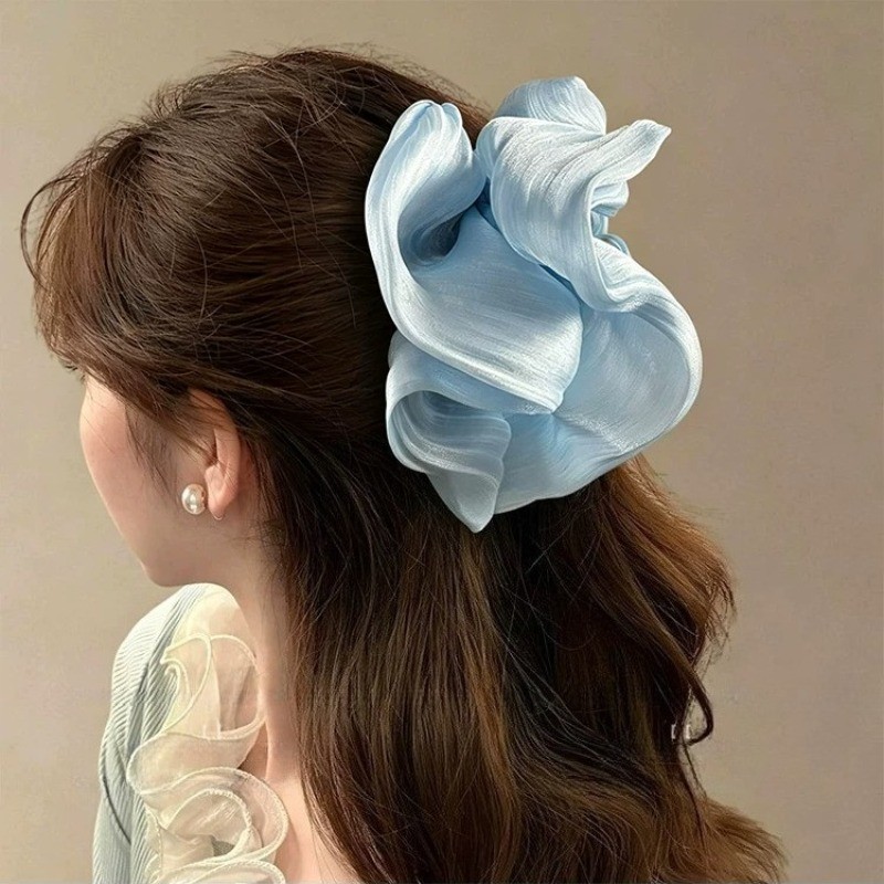 Hàn Quốc Voan Hàn Quốc Phù Hợp Với Tóc Thời Trang Người Phụ Nữ Đám Mây Phong Cách Mới Kẹp Tóc