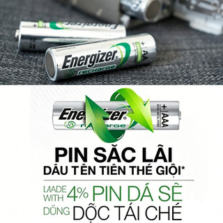 Pin sạc Energizer Recharge Power Plus AA / AAA 1.2V NiMH 2000 / 800 mAh (Thẻ)