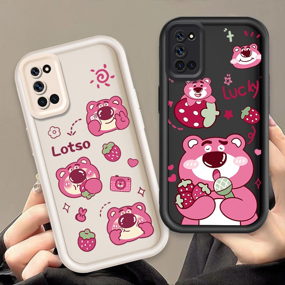 Ốp Lưng Cho OPPO A72 4G A92 A52 Hoạt Hình Silicon Phụ Kiện Vỏ Điện Thoại Mềm TPU Câu Chuyện Đồ Chơi Lotso Mắt Thiên Thần Ốp Lưng Chống Sốc