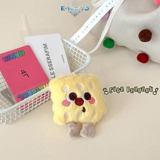 E-WOITD Sáng Tạo Hoạt Hình Sang Trọng Bánh Quy Móc Khóa Búp Bê Nhồi Bông Dễ Thương Đáng Yêu Túi Mặt Dây Chuyền Chìa Khóa Treo Trang Trí Cho Bé Gái Quà Tặng E-WOITD