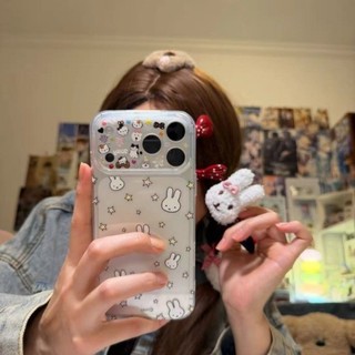Dễ Thương Ngôi Sao Thỏ Động Vật Trường Hợp Điện Thoại Cho iPhone 17 16 15 14 13 12 11 Pro Max X XR XS Max