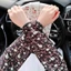 Mới Hoa Ice Silk Ice Tay Nữ Mùa Hè Co Giãn Cánh Tay Bảo Vệ Dài Tay Làm Việc Đi Xe Đạp Rời Kích Thước Lớn Tay