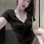 Mùa hè Phong cách mới Thiết kế kiểu Pháp Áo thun ngắn tay có mũ trùm đầu dành cho nữ Pure Desire Sweet Hot Girl Slim-Fit Slimmer Look Dopamine Top