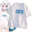 Shark Girl Gawr Gura Gawr Gura Quần Áo Áo Thun Hai Chiều Anime Mùa Hè Tay Ngắn Nam Nữ In Hình Phong Cách Nhật Bản