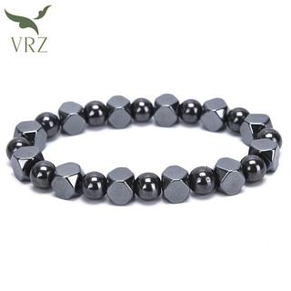 VRZ Từ Hematite Hạt Co Giãn Chăm Sóc Sức Khỏe Vòng Tay Nam Lắc Tay Trang Sức HOT