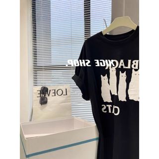 Áo thun tay ngắn dáng rộng phong cách Hàn chất cotton nguyên chất thoáng khí - Áo mùa hè đa năng tôn dáng cho nữ ngoại cỡ che khuyết điểm
