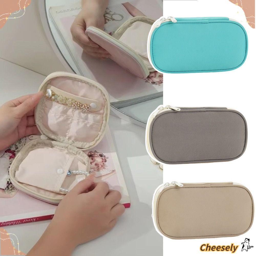 Sắp xếp trang sức CHEESELY, Bông tai dây kéo Vòng cổ lưu trữ Túi lưu trữ trang sức, Chức năng hiển thị di động Trang sức Tổ chức du lịch