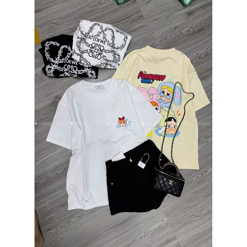 Áo thun  in  đơn giản mà sang trọng . Chất cotton mềm mỏng và mát- chữ ANNESS -thoitrangthubioxinh