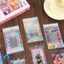 Túi tự dán nhỏ in hình thỏ thiên thần Polaroid, túi đựng thiệp tự dán.