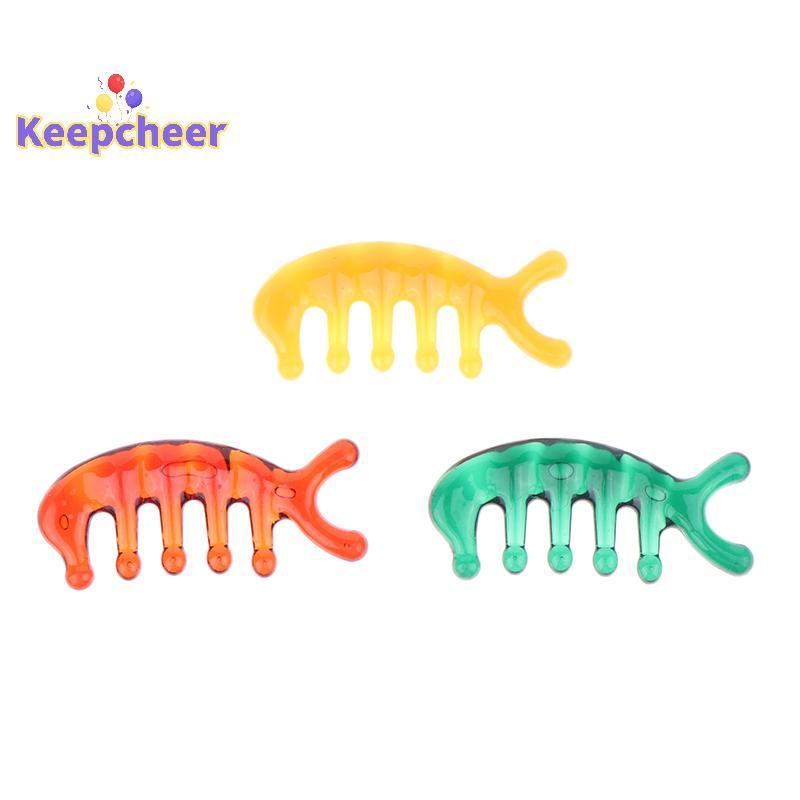 [Keepcheer] 5 Răng Kinh Tuyến Lược Massage Răng Rộng Da Đầu Acupoint Di Động Đàn Áp Lược Mới