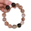 Vòng tay pha lê trà và vàng đen Unisex - Trang sức chữa bệnh bằng đá tự nhiên - Handmade 10 / 12mm - Thiết kế nghệ thuật cổ điển