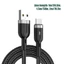 Cáp USB C bện BTM TangleFree có đèn LED và cắt nguồn thông minh