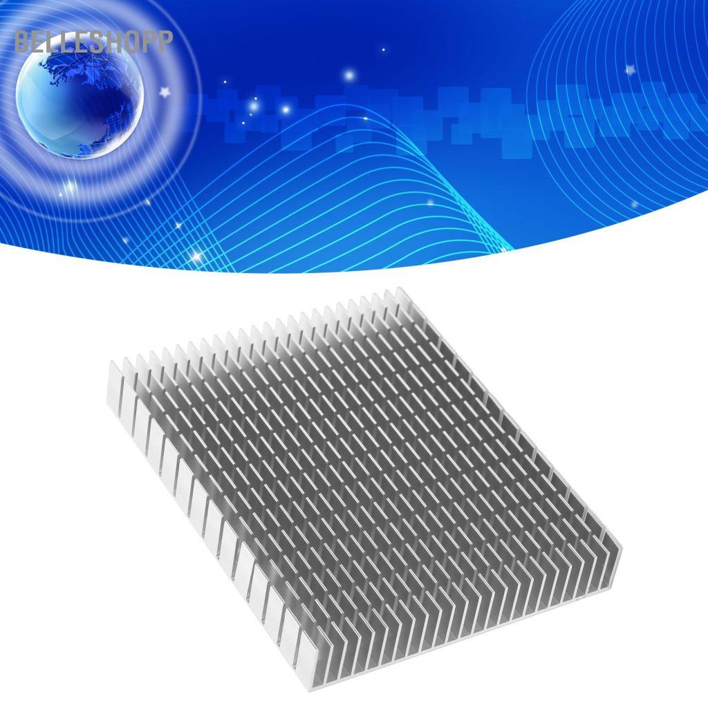 Belleshopp Belleshopp Tản nhiệt 150x120x20mm Tản nhiệt nhôm cho PC Làm mát máy tính Bảng mạch PCB Mô-đun tản nhiệt vây hiệu suất cao (Màu xanh da trời)