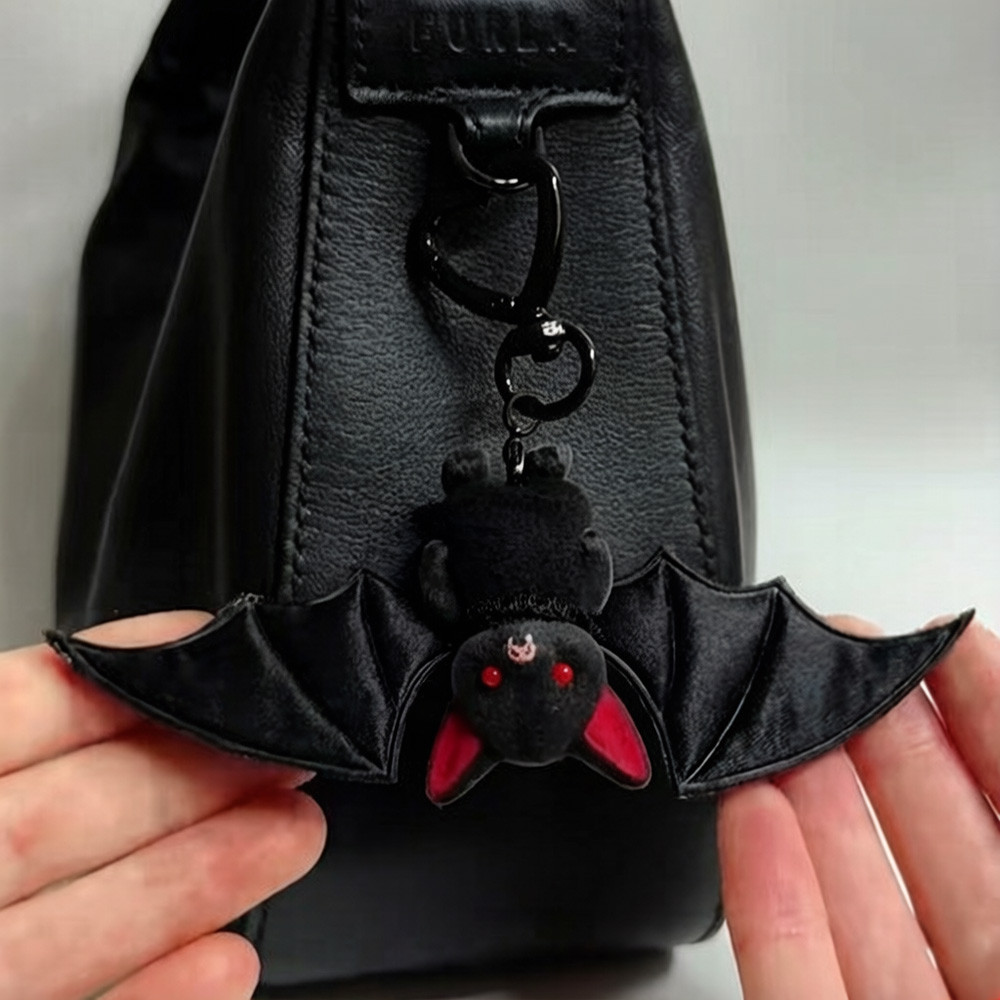 Bat Plushie Móc Treo Túi Ma Cà Rồng Dễ Thương Quyến Rũ Phong Cách Gothic Móc Khóa Quà Tặng Ngày Lễ